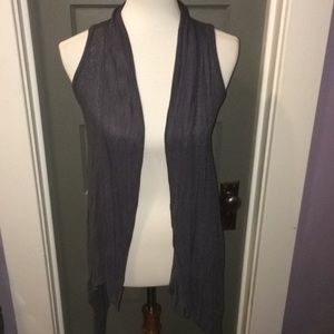 ❤️ Blue sleeveless drape cardigan 💅🏼